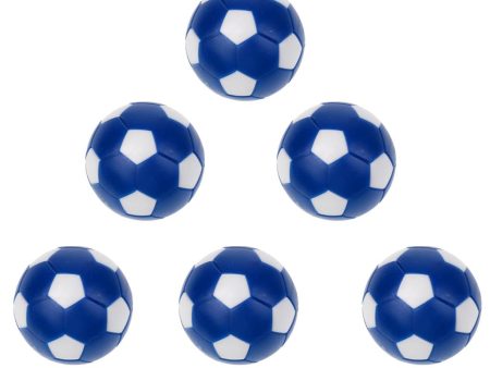 Maxbell Maxbell 6 Pack 36mm Table Soccer Foosballs Replacement Mini Soccer Balls for Tabletop Game, Blue + White Discount