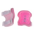 Maxbell Maxbell 6Pcs Skating Protective Gear Set Bicycle Skateboard Skate Roller Protector Pink Online now