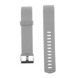 Maxbell Maxbell 3D Silicone Gel Wrist Band Strap +Buckle For Fitbit Charge 2 Bracelet Grey Online Sale