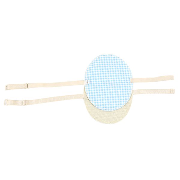 Maxbell Maxbell 1 Pair Washable Underarm Armpit Sweat Absorbing Pad Shields Light Blue Grid Fashion