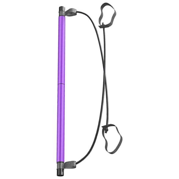 Maxbell Maxbell Portable Pilates Bar Gym Stick Exercise Resistance Band Fitness Purple Hot on Sale