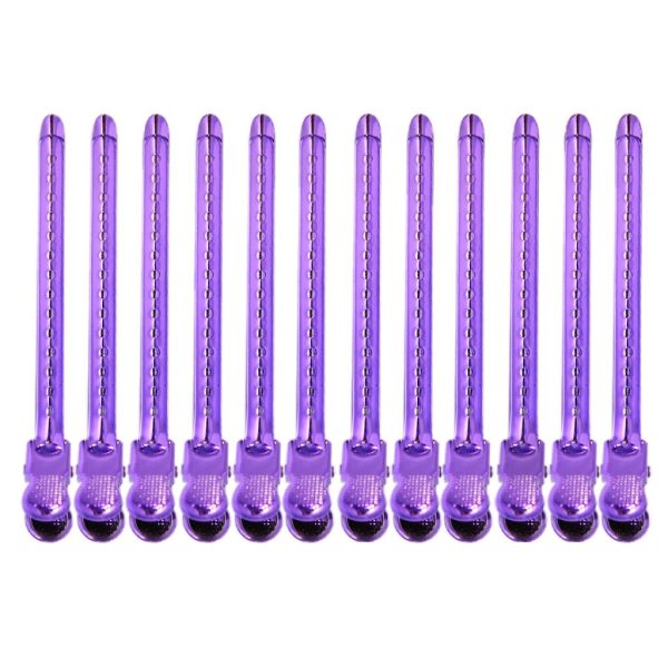 Maxbell Maxbell 14pcs Duckbill Clips 3.5   Curling Clip Grips for Hair Styling Makeup Purple For Cheap