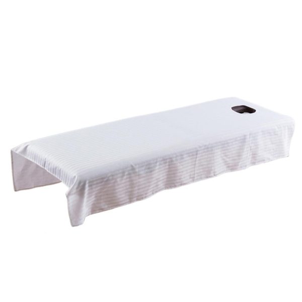 Maxbell Maxbell Beauty Massage SPA Treatment Bed Table Cover Sheet w Face Hole White Discount