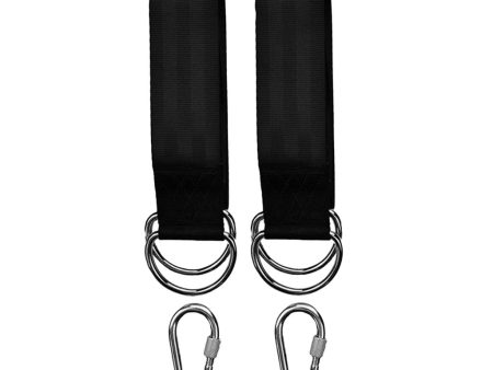 Maxbell Maxbell Outdoor Hammocks Tree Swing Hanging Straps with Safer Lock Snap Hooks Black Hot on Sale