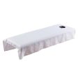 Maxbell Maxbell Beauty Massage SPA Treatment Bed Table Cover Sheet w Face Hole White Discount