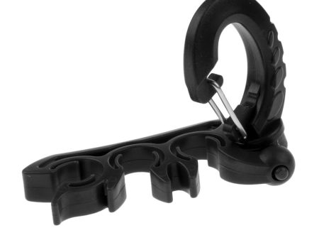 Maxbell Maxbell Scuba Diving Triple 3 BCD Hose Holder Retainer with Folding Snap Clip Black Online Hot Sale