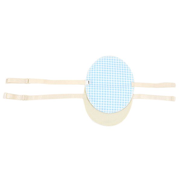 Maxbell Maxbell 1 Pair Washable Underarm Armpit Sweat Absorbing Pad Shields Light Blue Grid Fashion