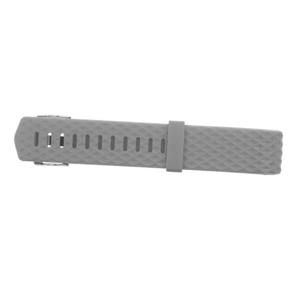 Maxbell Maxbell 3D Silicone Gel Wrist Band Strap +Buckle For Fitbit Charge 2 Bracelet Grey Online Sale