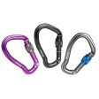 Maxbell Maxbell 23KN Climbing Carabiner Mountaineering D Type Metal Clip Purple Screw Lock Fashion