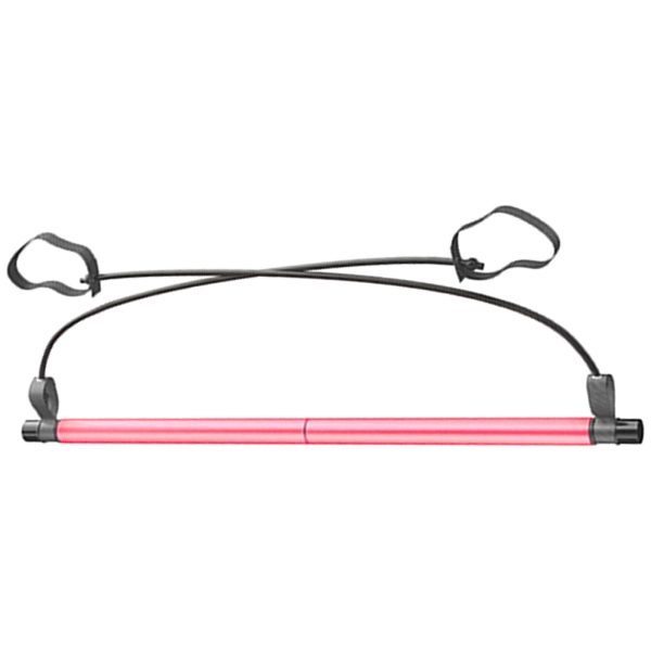 Maxbell Maxbell Portable Pilates Bar Gym Stick Exercise Resistance Band Fitness Rose Red For Sale