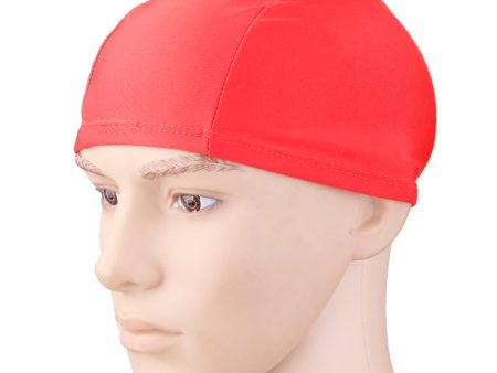 Maxbell Maxbell Men Women s Nylon Polyester Swimming Cap Swim Hat - Red on Sale