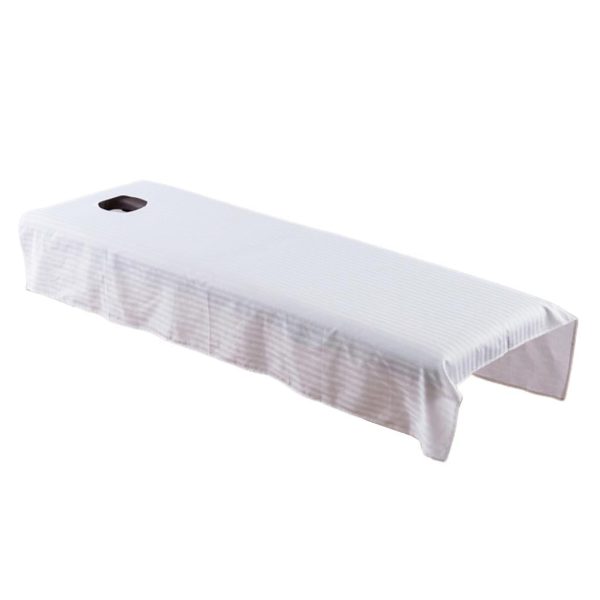 Maxbell Maxbell Beauty Massage SPA Treatment Bed Table Cover Sheet w Face Hole White Discount