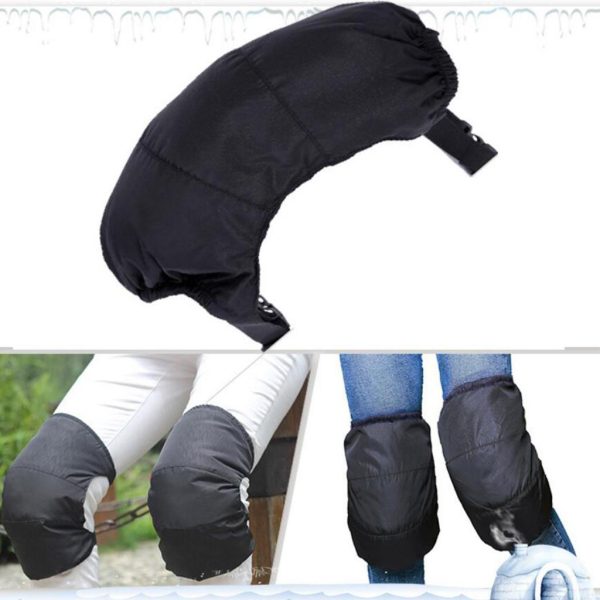 Maxbell Maxbell Adjustable Down Knee Pads Windproof Warm Cycling Knee Support Sleeve Black Hot on Sale