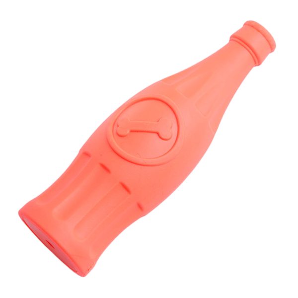 Maxbell Maxbell Bottle Shaped Pet Chew Toys Bite Resistant Dog Teeth Cleaning Toys Orange Fashion