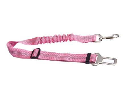 Maxbell Maxbell 2 Pcs Adjustable Pet Cat Dog Car Seat Belt Nylon Leash For Pet Dog Pink Fashion