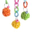 Maxbell Maxbell 1 Pc Rattan Ball Chain Toy Chewing Toy for Pet Parrot Bird Cage Hanging Toy Discount