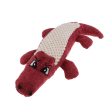 Maxbell Maxbell Pet Sound Cat Dog Squeaky Chew Toy Biting Toy Simulation Crocodile Red Discount