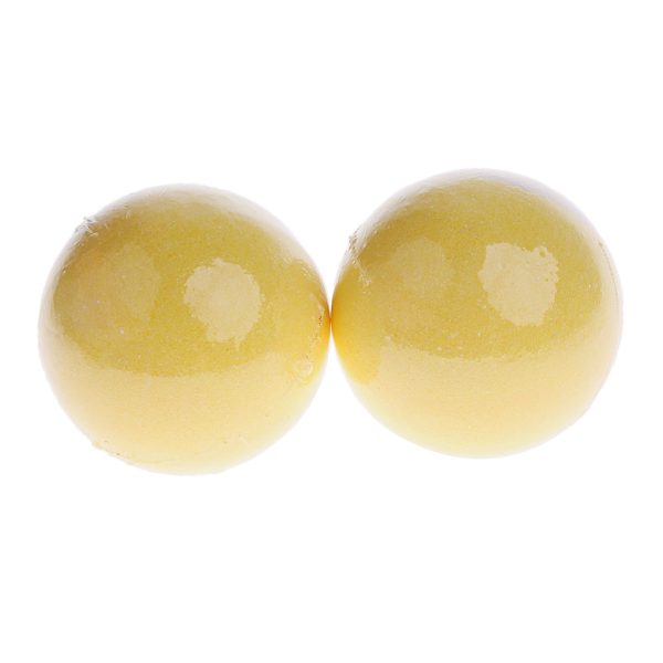 Maxbell Maxbell 2 Pieces 100g Women Bubble Bath Salt Essential Oil Bomb Balls Yellow For Cheap