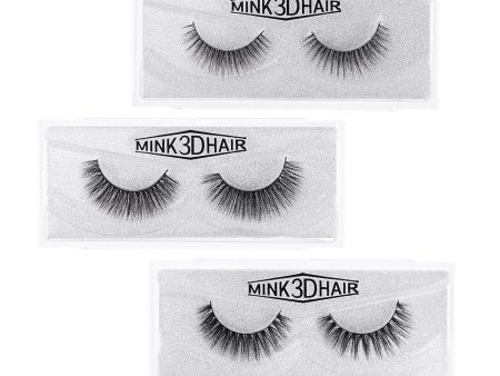 Maxbell Maxbell 1 Pair 3D Natural False Lashes for Eyelash Extensions Handmade Thick 3D-17 For Discount