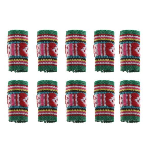 Maxbell Maxbell 10x Knitted Fabric Hair Dreadlock Beads Tubes For DIY Braids Pendants 01 Discount