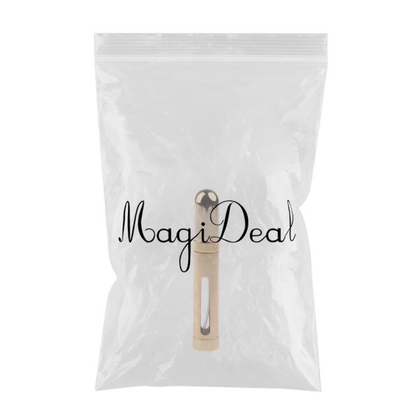 Maxbell Maxbell 12ml Fine Mist Sprayer Bottle Makeup Atomizer with Viewing Window Gold Fashion