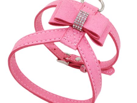 Maxbell Maxbell Bowknot Adjustable Chest Strap Belt Harness Dog Vest Harness M Pink Hot on Sale