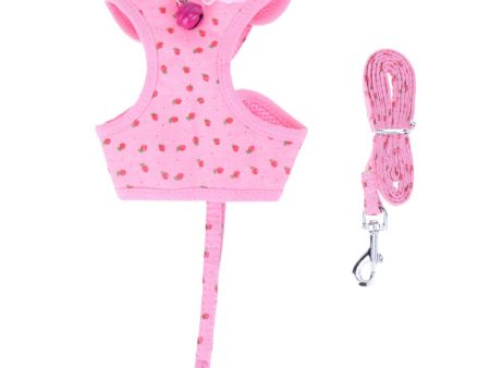 Maxbell Maxbell 1 Pc Breathable Adjustable Pet Harness Leash Set No Pull Padded Vest Pink L Hot on Sale