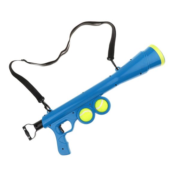 Maxbell Maxbell Automatic Pet Tennis Ball Launcher Pet Play Fetch Throw Outdoor Toy Blue on Sale