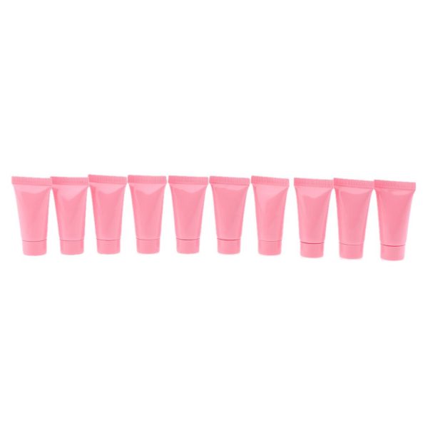 Maxbell Maxbell 10x Empty Cosmetic Tubes Makeup Lotion Cream Container Squeeze Bottle Pink Fashion