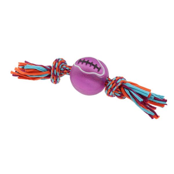 Maxbell Maxbell Pet Chew Toy Dog Round Ball with Rope Toy Puppy Teething Toys for Pet Dog Fashion