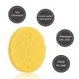 Maxbell Maxbell 10Pcs Face Cleansing Washing Pad Puffs Makeup Cosmetic Removal Sponge Yellow Sale