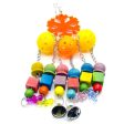 Maxbell Maxbell Bird Swing Toys Colorful Ball Block Pet Bird Bite Chewing Toy Style_3 Hot on Sale