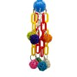 Maxbell Maxbell Parrot Hanging Toys Colorful Ball Block Pet Bird Bite Chewing Toy Style 6 Online now