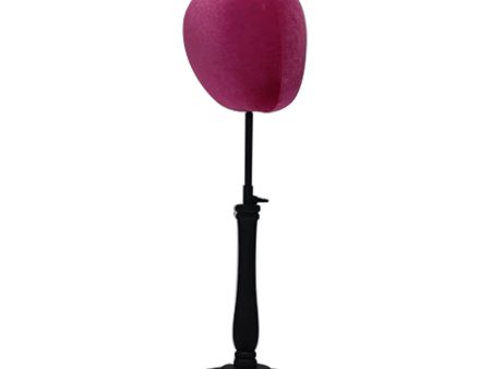 Maxbell Maxbell Adjustable Tabletop Hat Stand Mannequin Wig Cap Display Stand Rose Red Cheap