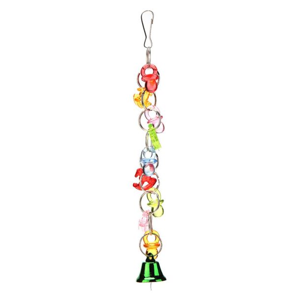 Maxbell Maxbell Parrot Acrylic Pacifier Bites Toy Chew Bites Gnawing Hanging String Toys For Sale