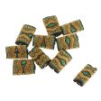 Maxbell Maxbell 10x Knitted Fabric Hair Dreadlock Beads Tubes For DIY Braids Pendants 07 on Sale