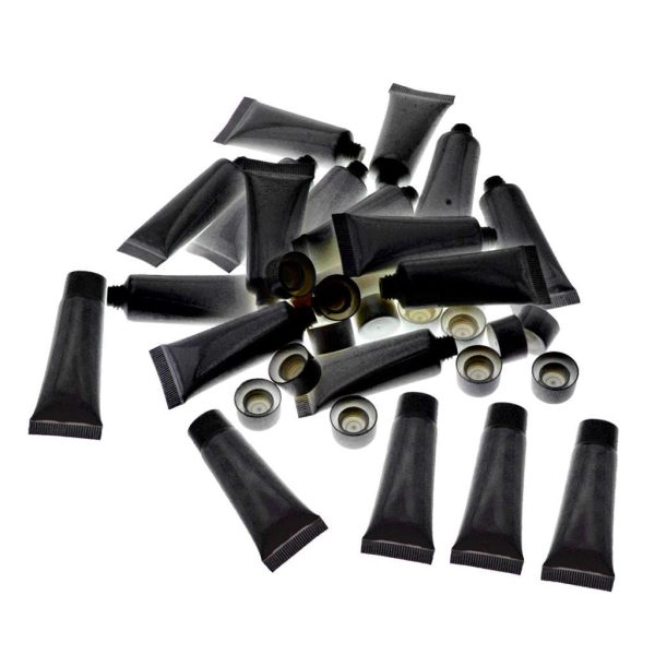 Maxbell Maxbell 10ml 20pcs Empty Plastic Tubes Bottles for Lotion as described black 5ml For Cheap