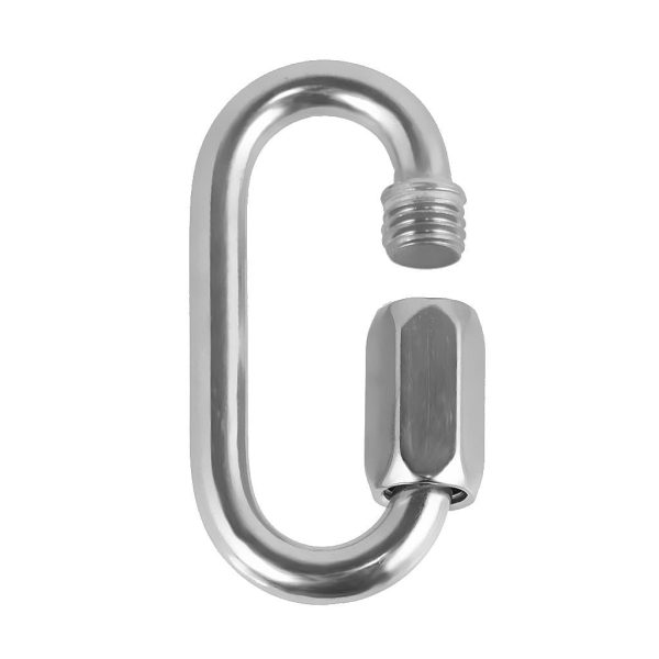 Maxbell Maxbell 1PC 6mm 316 Stainless Steel Chain Quick Link Marine Grade Outdoor Buckle on Sale