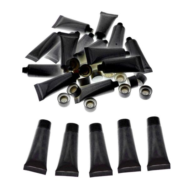 Maxbell Maxbell 10ml 20pcs Empty Plastic Tubes Bottles for Lotion as described black 5ml For Cheap