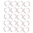 Maxbell Maxbell 20 Pieces Universal Protective Collars Ring for 14 oz Wax Heater Pot Warmer Cheap