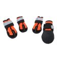 Maxbell Maxbell 4-Pack Pet Dog Reflective Rain Shoes Snow Boots Rubber Rugged Sole L Orange Fashion