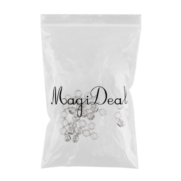 Maxbell Maxbell 30pcs Pro Hair Cuffs Dreadlock Bead For DIY Hairstyle Braids Tail Round Bead Online