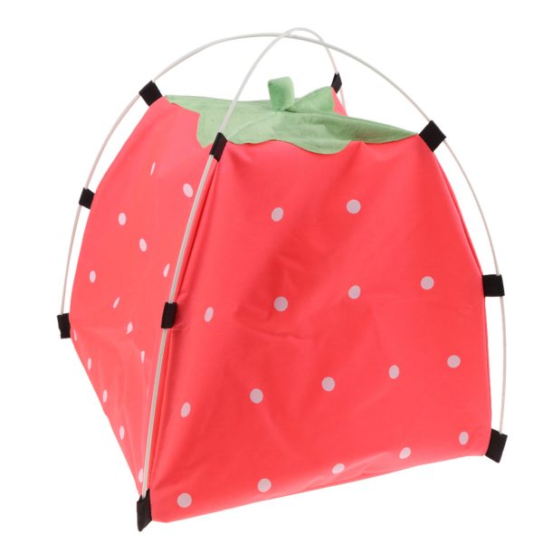 Maxbell Maxbell Strawberry Doghouse Cute Puppy Cat Cave Pet House for Small Animals  Pink Discount